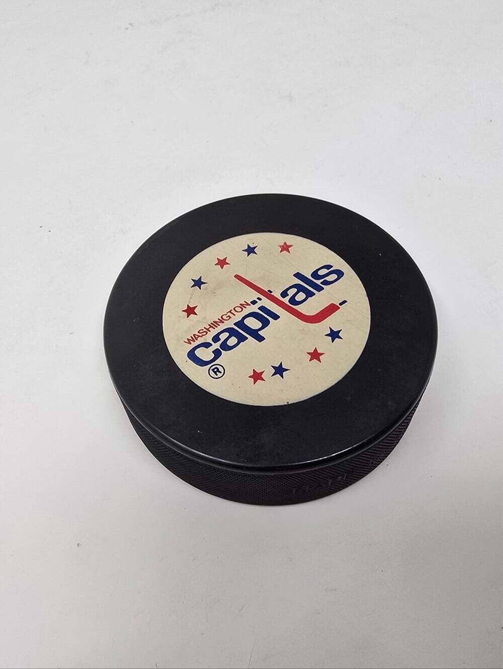 Washington Capitals Vintage Official Hockey Game Puck Czechoslovakia Canada